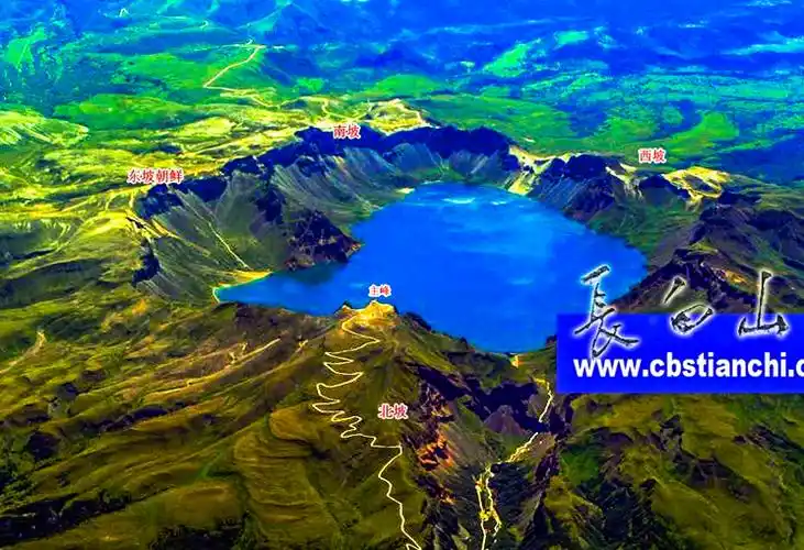 长白山顶观天池