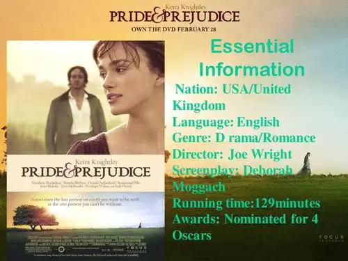 傲慢与偏见2005英语影评ppt