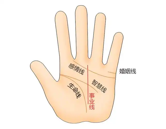 事业线不算断开,与生命线组合元宝格,内财丰厚,外财也特别多,并且入多