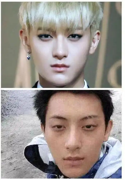 明星卸妆后的样子残不忍赌,鹿晗被网友戏称太会"妆"了