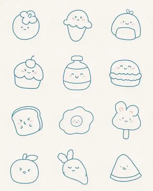 91零基础简笔画|继续练习控笔的一天