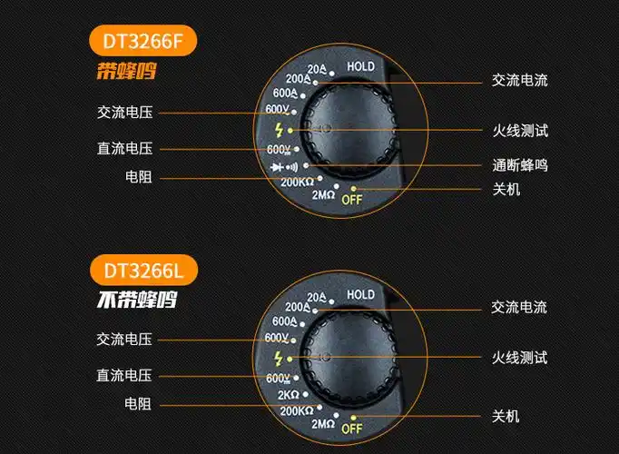 dt3266l 钳形电流表 钳形表 数显万用表 dt3266f数字万用表 钳表