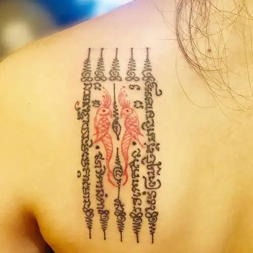 泰国法力刺符纹身能言鸟五经文招财改运开光项链子女狐仙增加魅力