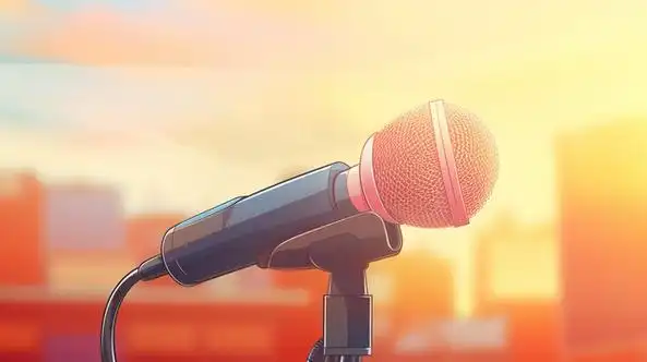 背景像素:2912 x 1632格式: jpgjpg访谈节目用话筒发言商务职业插画