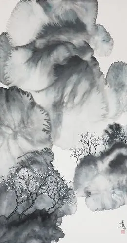 墨韵江山白燕君的水墨山水画