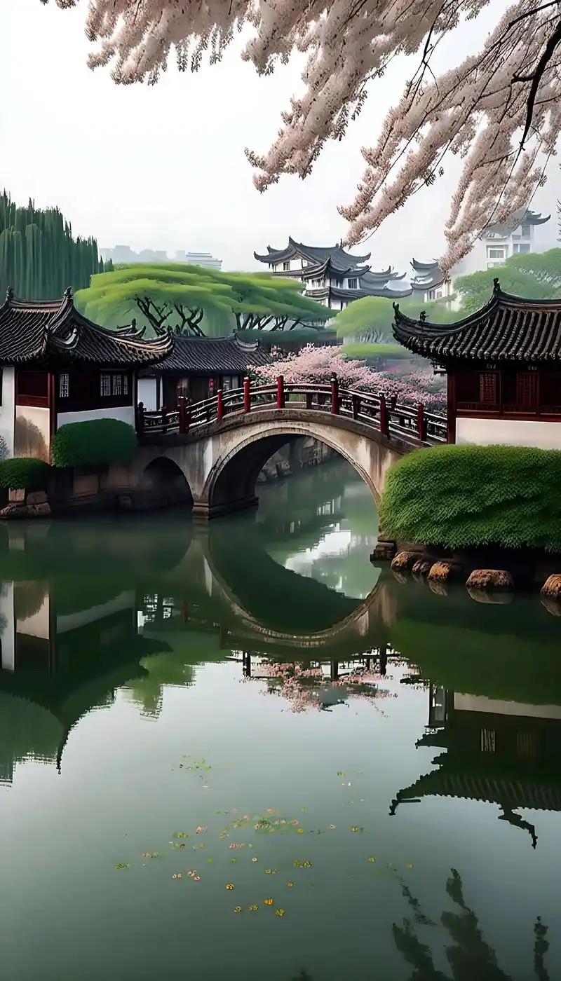 小桥流水人家,晚饭有鱼有虾#治愈系风景 #古风 #江南水乡美 - 抖音