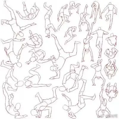 动漫多人人物动作参考