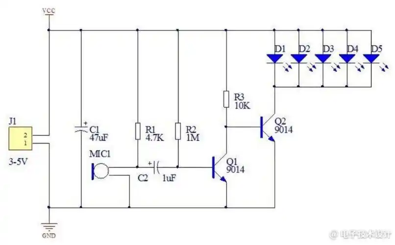 波兰网友网购中国套件diy最简单的音乐节拍闪烁led灯
