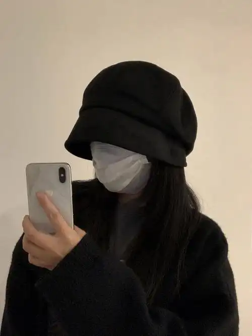 麂皮绒材质的 柔软挡风 很适合秋冬带帽型真的大[玫瑰r]整个脸都挡