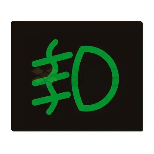 雾灯指示灯汽车仪表盘指示灯故障灯图解4324357矢量图片免抠素材 标志