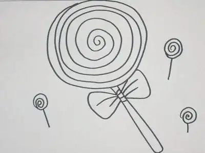 简笔画棒棒糖 简单好学非常简单的棒棒糖简笔画怎么画棒棒糖简笔画