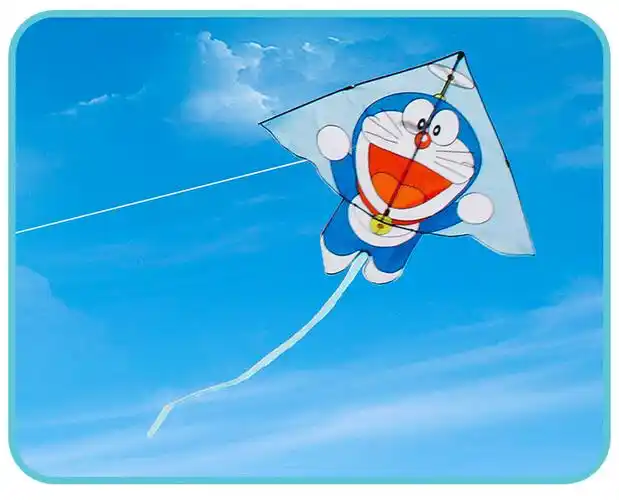 13米叮当仅风筝2020新款卡通风筝微风易飞儿童叮当猫风筝kt猫风筝14米