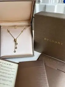 bvlgari宝格丽小蛮腰流苏项链黄金色