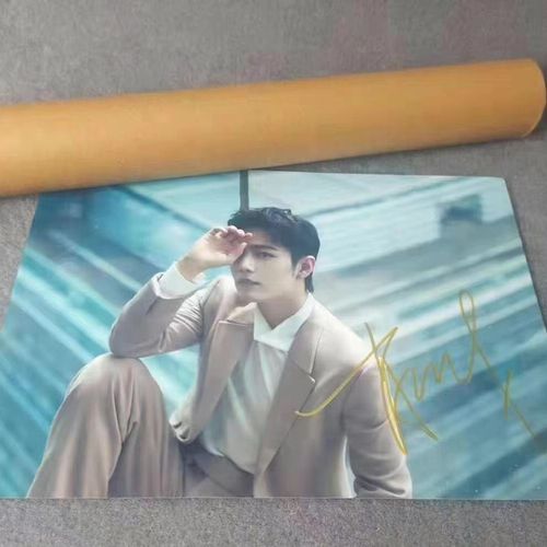 肖战亲笔签名海报亲签保真活动现场应援周边产品正品收藏无印刷