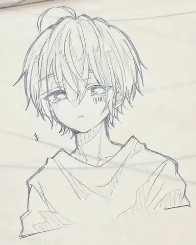 男生为主的动漫线稿 不难 寒假画画吧 作者sushi_chisa