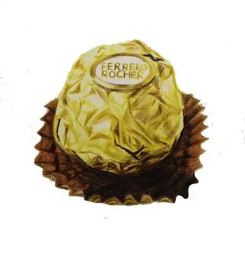 彩铅教程20费列罗巧克力情人节快乐by驴大萌