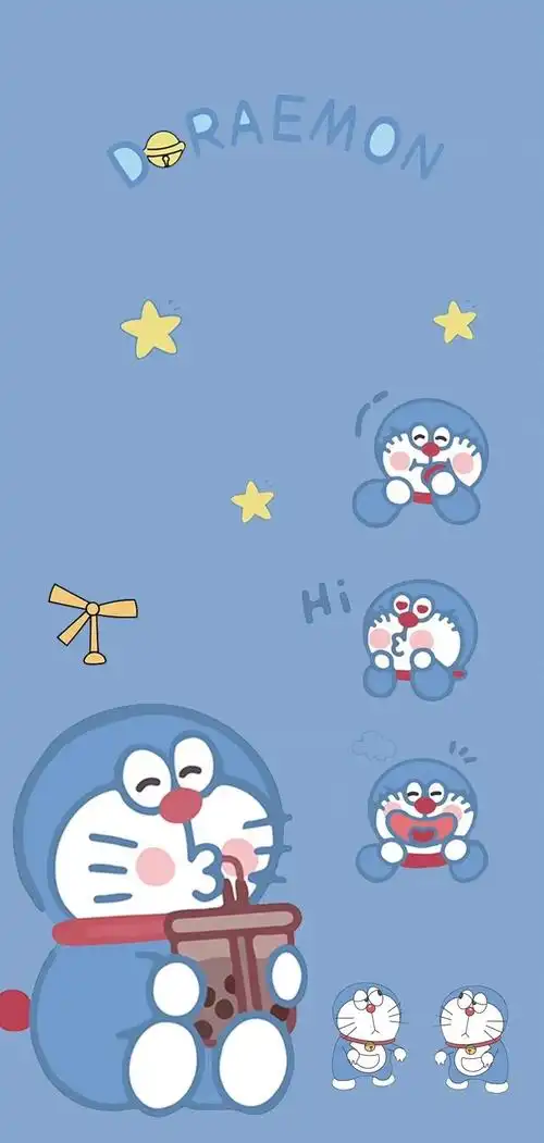 手机壁纸|超级好看的哆啦a梦手机壁纸,生活百般滋味,人生需要笑对