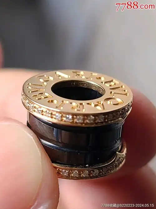 宝格丽75018k金黑弹簧项链一条