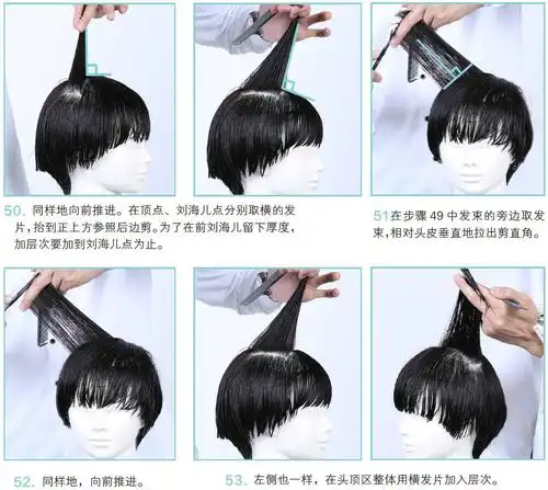 剪发教程超实用的短发蘑菇头下