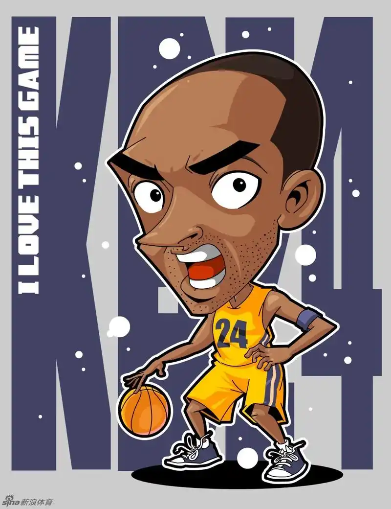 科比漫画致敬湖人王牌