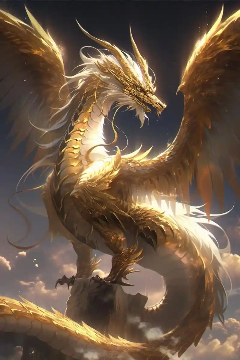 上古神兽|应龙 右划变身  应龙,全称应时之龙,应德之龙,其名为吉,亦名