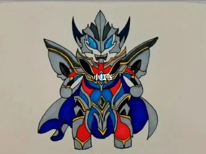 今天教大家画捷德奥特曼光子骑士