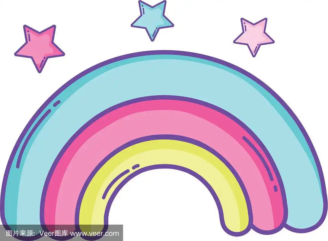 彩虹明星卡通