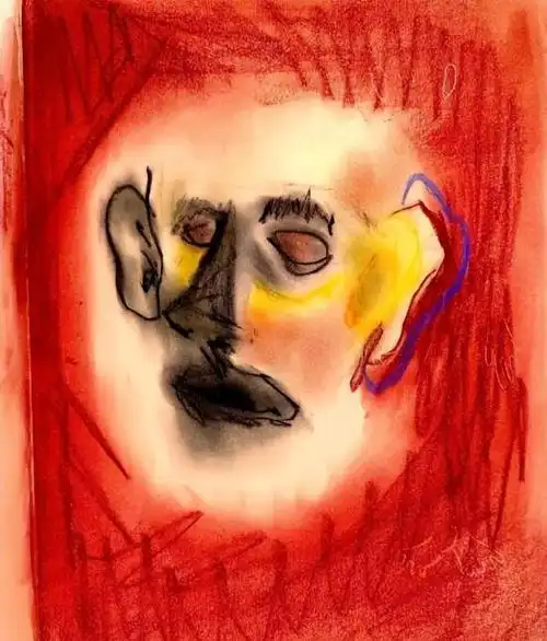 赤身的狗,扭曲的四肢,诡异画作引起争议,又是一个崔雪莉?