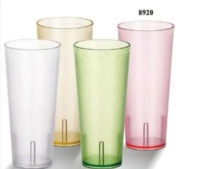 浩承pc磨砂直身杯水杯啤酒杯塑料杯茶杯饮料 果汁杯彩色杯8870