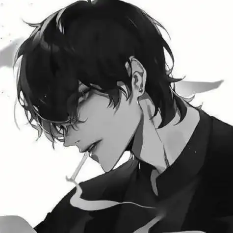 动漫头像黑色系动漫男头爱了超级好看可以