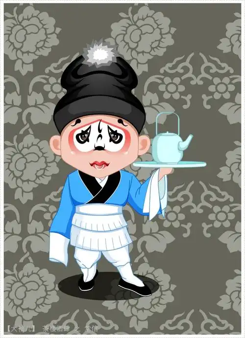 卡通京剧人物图片 第3张 尺寸:1583x2180 (天堂图片网)