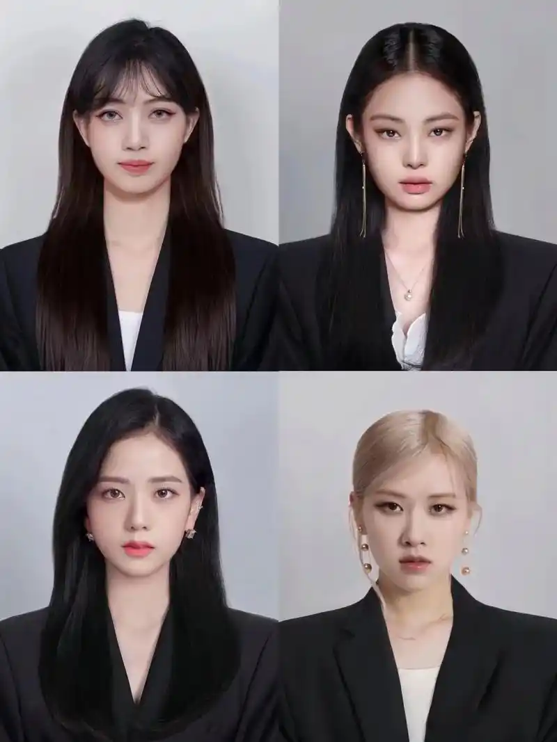 blackpink证件照图片.太爱四闺女了 #blackpi - 抖音