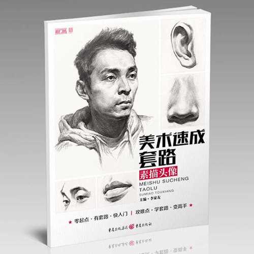 敲门砖美术速成套路素描头像李家友基础绘画入门教程临摹范本2018