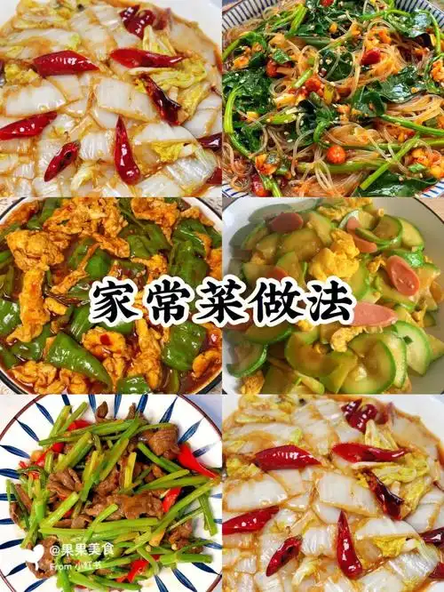多种家常菜做法