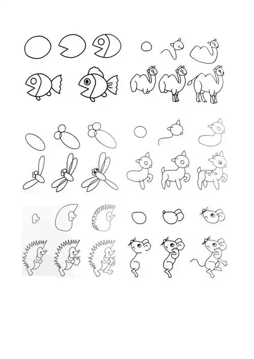 儿童简笔画填色图汇总_第1页