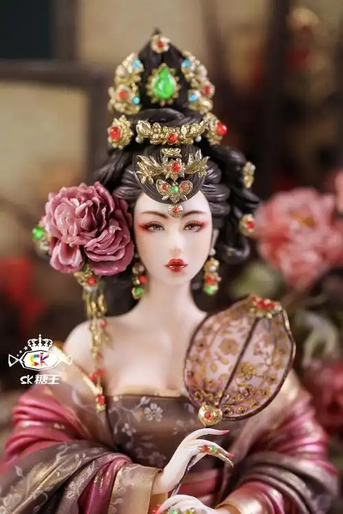 古风翻糖人偶蛋糕《北方有佳人》可以吃的"手办"