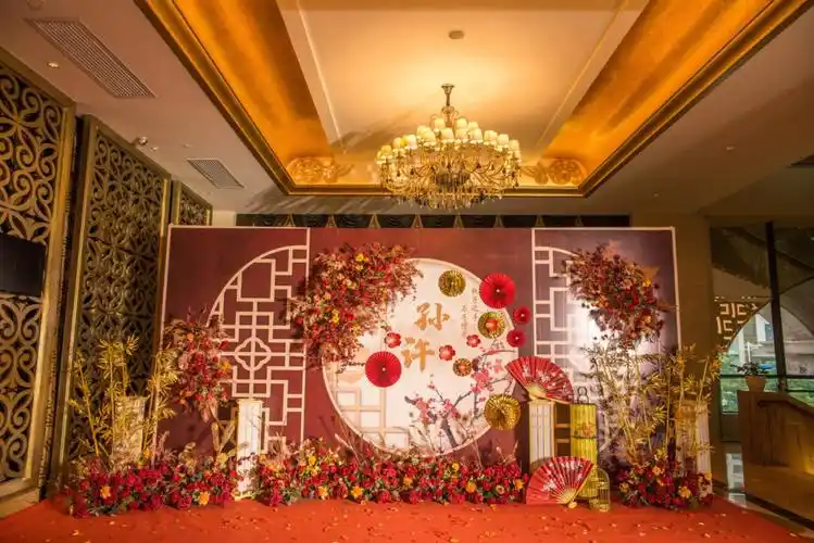 湛江君豪酒店小预算7999元中式婚礼布置