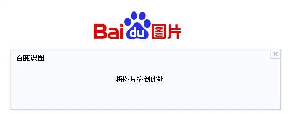 百度识图识图插件您可以拖拽区域图片到搜索框试试看