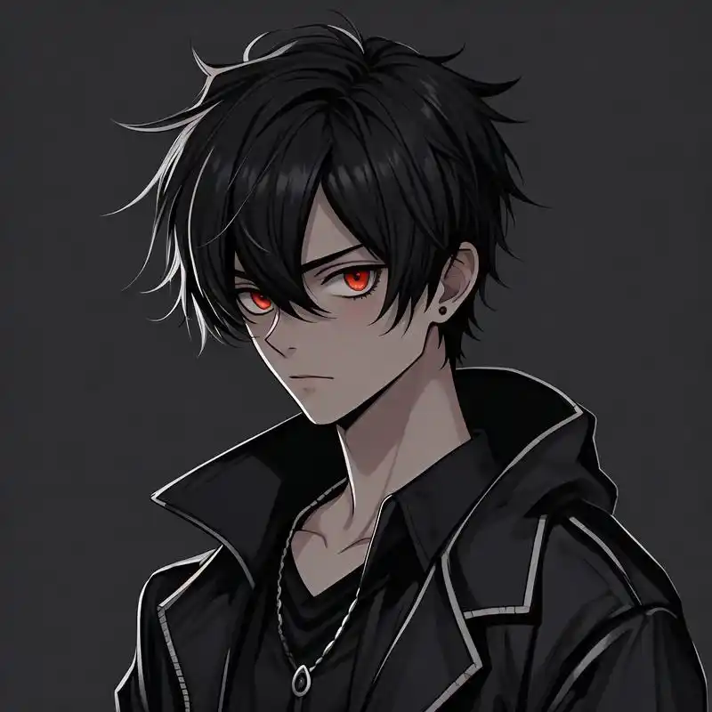 来看看这组黑暗系动漫男生头像吧!