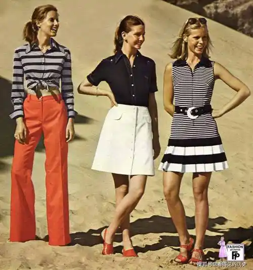 老照片70年代的时装模特看看那时候的时尚