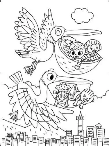 梦境中奇异的景象简笔画