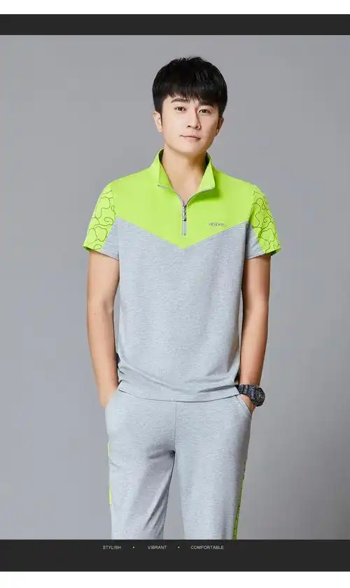 运动套装男夏季2020新款男短袖t恤半袖潮流夏天衣服男休闲两件套