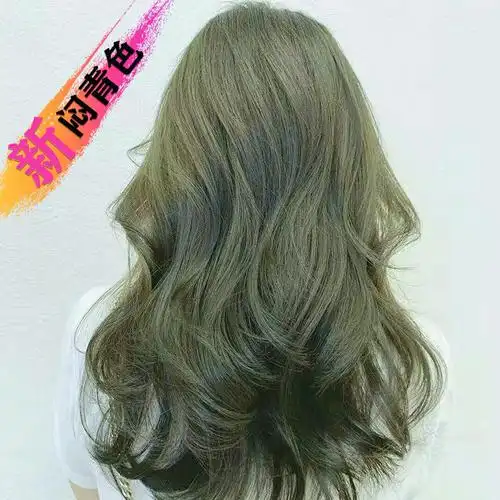 闷青色染发剂不褪色2019流行色自己在家染头发蜜茶棕亚麻灰染发膏