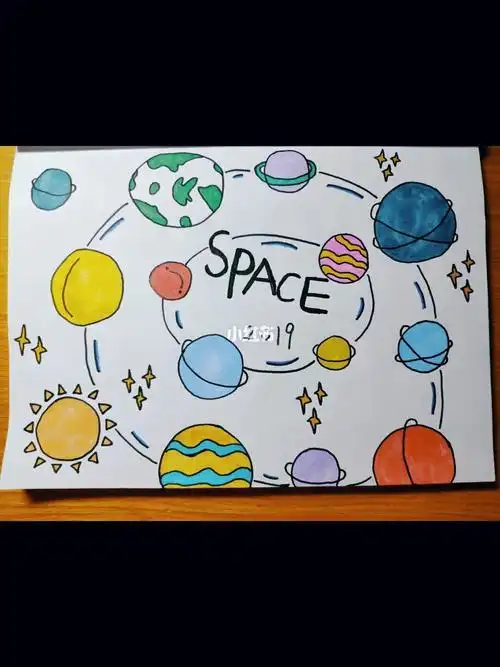 打卡第一天星球简笔画马克笔简笔画马克笔文化