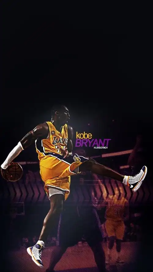 nba湖人队科比帅气写真