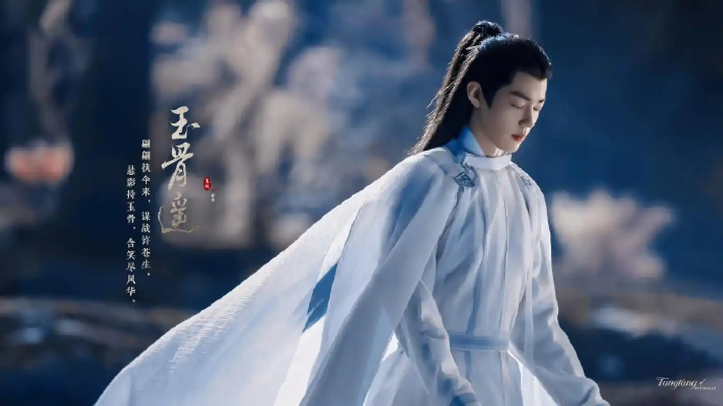 星闻#  寒薇花开,玉骨将现92肖战玉骨遥壁纸请接收! #玉骨遥