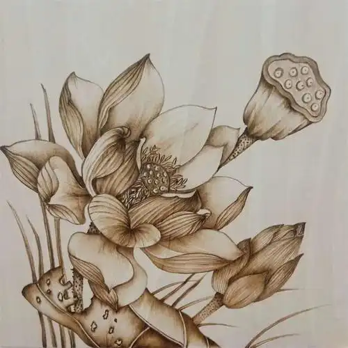 林秀娟 烙画作品(点击图片查看更多) | 石雀故事