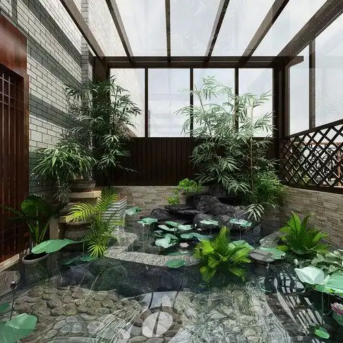 i l景观水景全景