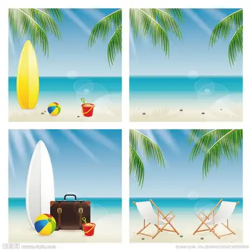 夏日背景矢量图__背景底纹_底纹边框_矢量图库_昵图网nipic.com