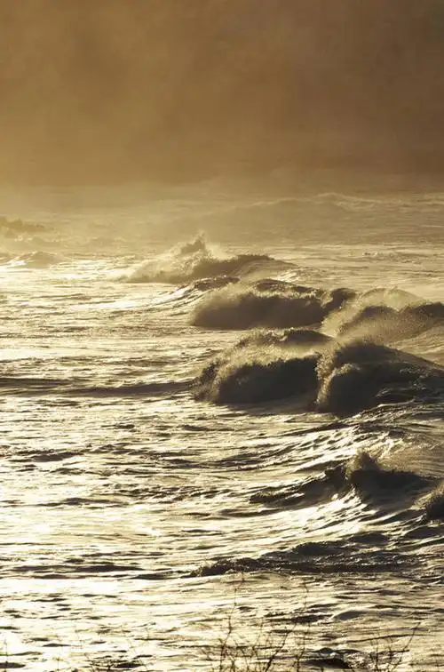 白天,正面,旅游,度假,海浪,海洋,美景,北海道,日本,亚洲,景观,浪花